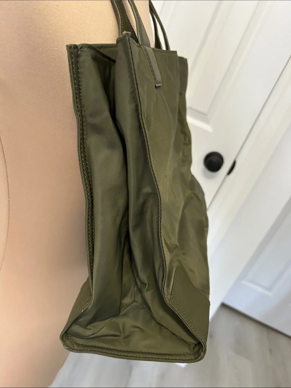 Tory Burch Ella Nylon Packable Tote Olive